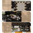 43.3" Makeup Vanity With 7 Drawers, Power Outlet, And Mirror Cabinet With Three-color Lighting In Black-192095401