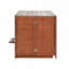 Mobilier de caisse pour chien en bois massif 33 po, chenil d'intérieur pliable avec mangeoire rotative à 360 °, table de bout multifonctionnelle pour petits et moyens chiens, cage pour animaux portable avec plateau amovible et assemblage facile-698949558
