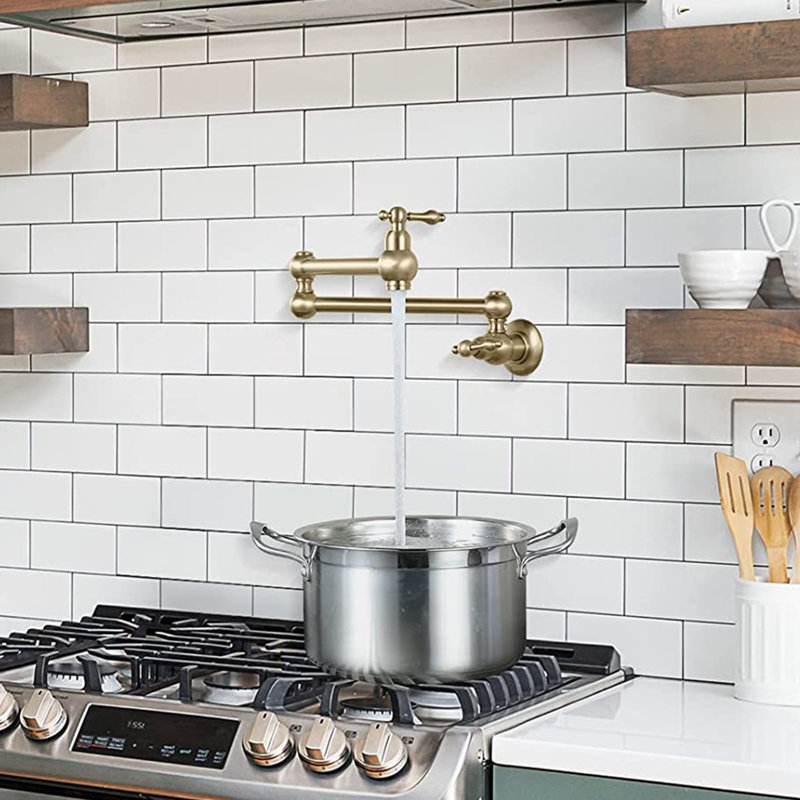 Naiyafly Kitchen Faucet Side Spray, Gold