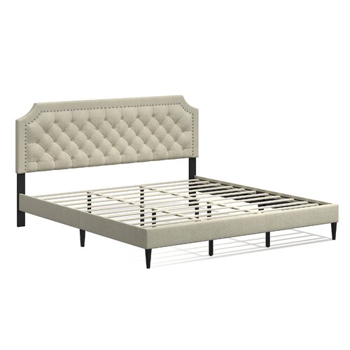 Greyleigh™ Buckhaven Upholstered Platform Bed & Reviews | Wayfair