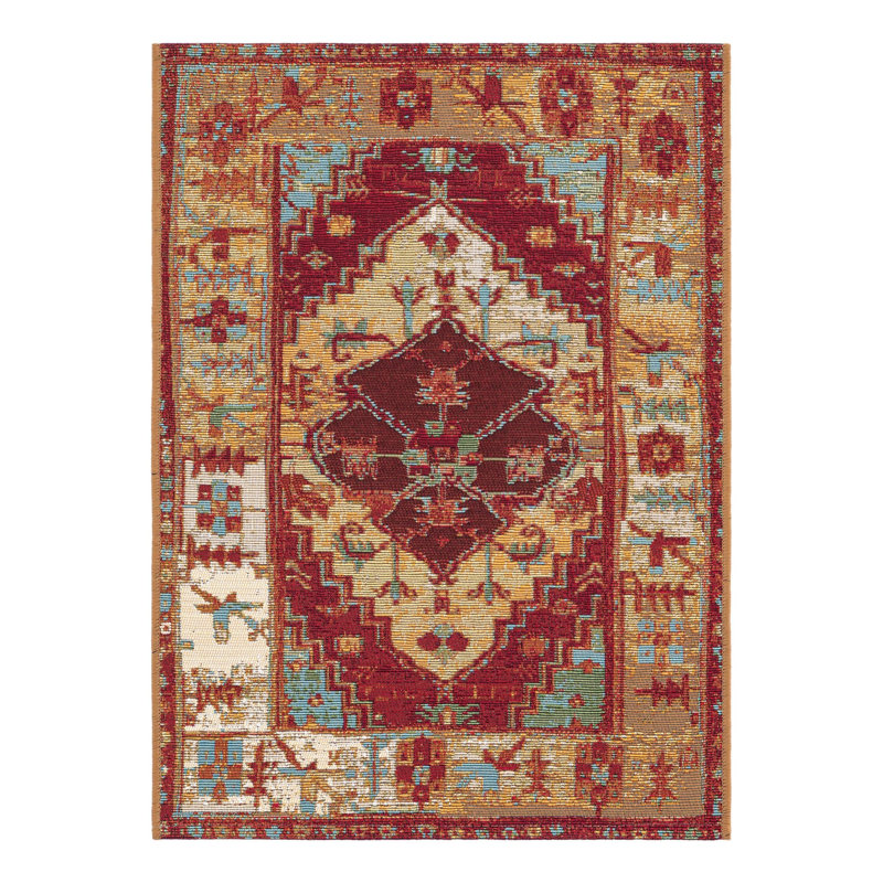 Indoor/Outdoor Traditional Area Rug, Rectangle 2' x 3'1"