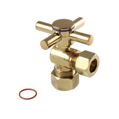 Laiton concord Kingston 5/8 po x 1/2 po Comp, robinet d'arrêt à angle quart de tour
