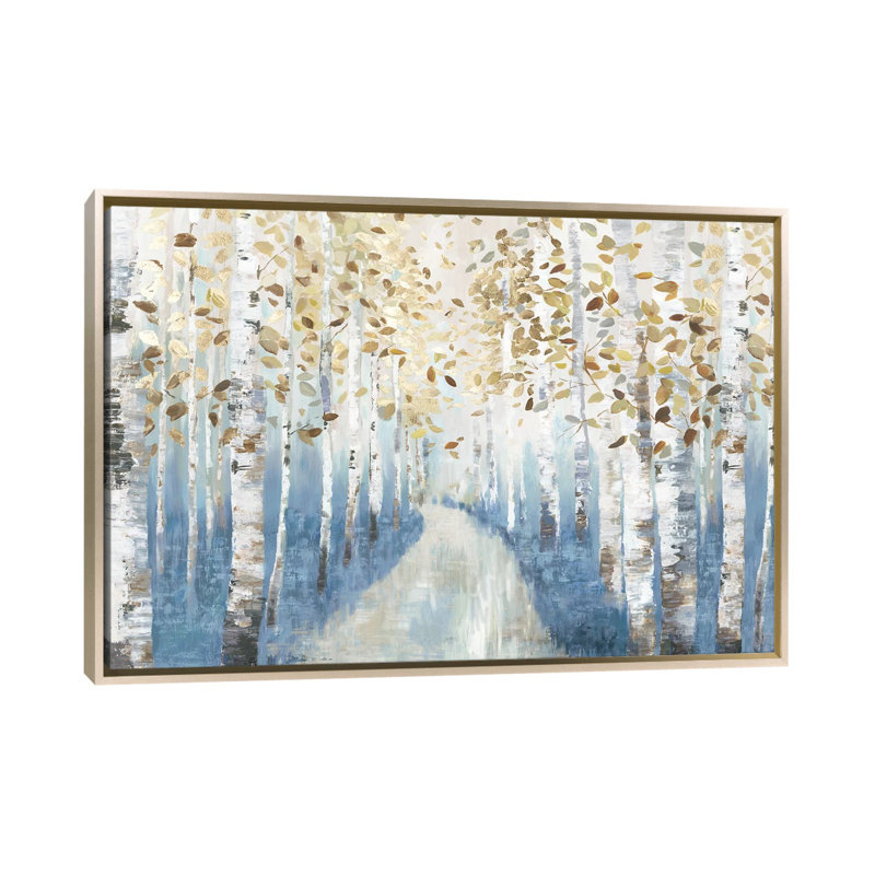 New Path I, H 18 po x l 26 po x P 1,5 po, Encadrement champagne, Pas de tapis
