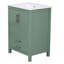 Meuble-lavabo de salle de bain avec lavabo en céramique, meuble de rangement autoportant moderne