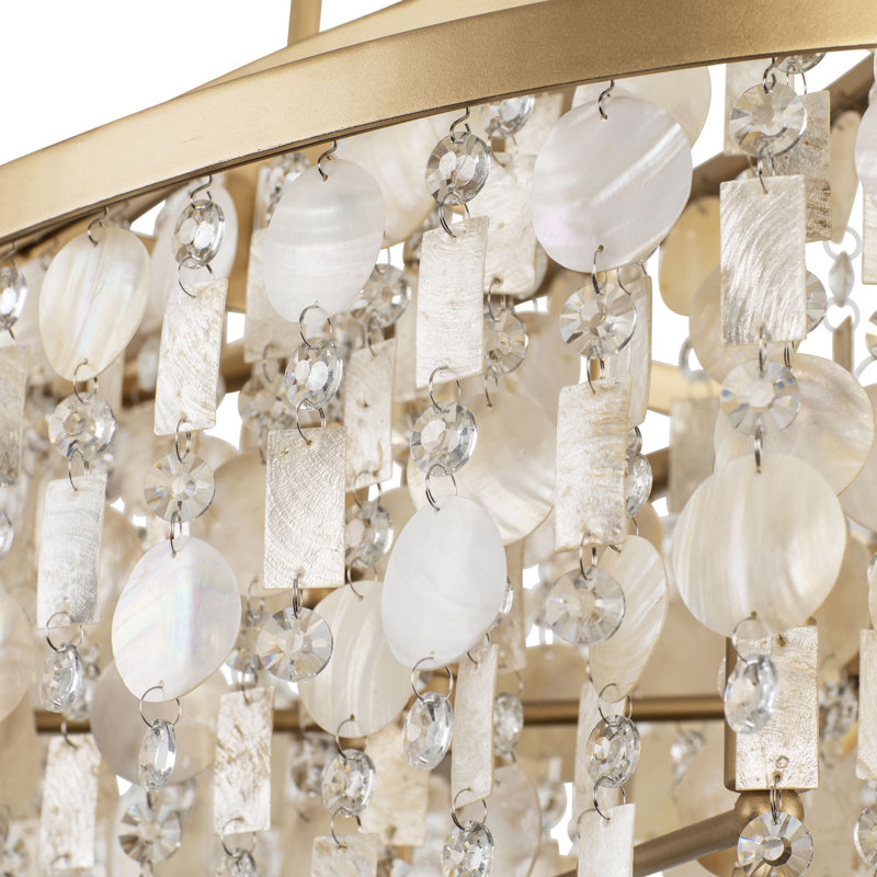Luminaire suspendu linéaire 9 lumières Kalani