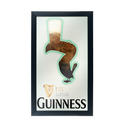 Guinness Feathering Rectangle Mirror