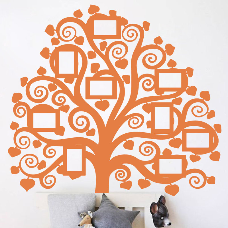 Décalcomanie murale images arbre familial, Kaki