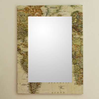 Miabella Wood Flat Wall Mirror