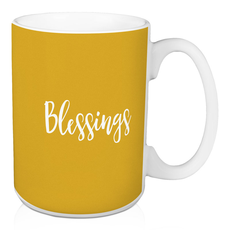 Grande tasse à café Neale, Jaune moutarde