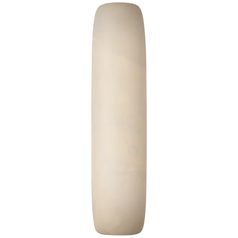 Kelly Wearstler Formosa 26" Linear Sconce, Alabaster/Antique-Burnished Brass, 19.75" H x 4.75" W x 3.25" D, 1400 W