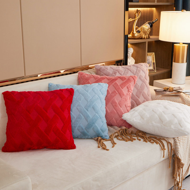 (Housses avec insertions) Housses de coussin 18 po, Bleu