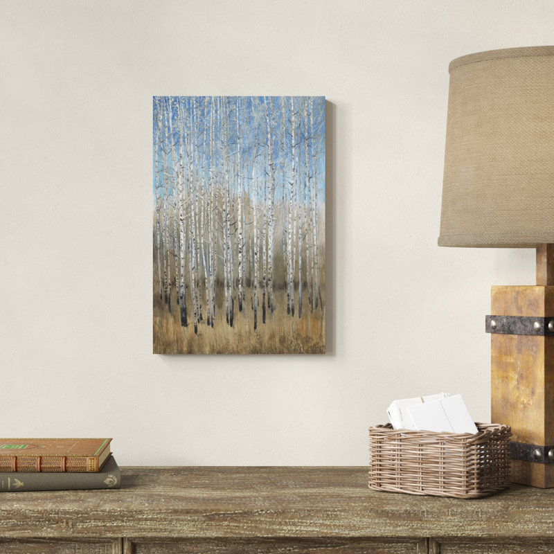 Dusty Blue Birches II, H 18 po x l 12 po x P 1,25 po