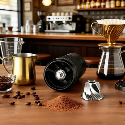 Manual Coffee Grinder With Stainless Steel Conical Burr Mill, Portable Hand Crank Coffee Bean Grinder For Espresso, French Press, Travel, And Camping