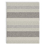 Norham Striped Hand Knotted Wool Brown Area Rug