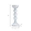 Élégant porte-bougie sculptural en verre avec design glamour et silhouette conique décorative-1339148662-1339148661
