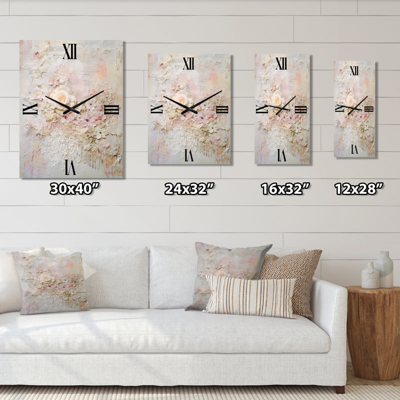 Horloge murale Eto - Rose, Grand