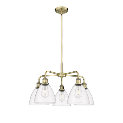 Lustre en forme de dôme à 5 lumières Amenda