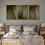 Subtile vert olive abstrait terre tons triptyque-252901040-252901041