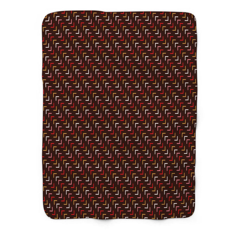 Blush Love - couverture sherpa de qualité supérieure 1 pièce, Lit simple