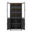 Vitrine de 76,75 po de hauteur avec portes en verre et lumières DEL-620677624