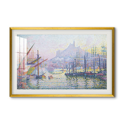 Le port de Marseille, 1905 - Paul Signac - Estampe encadrée sur mesure