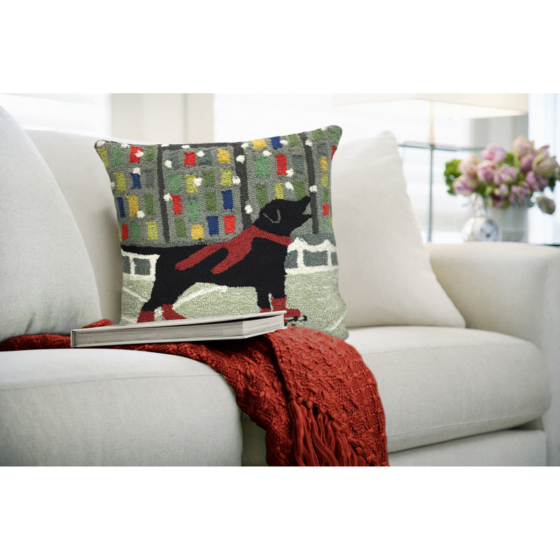 Housse et insert de coussin extérieur d'extérieur, rouge