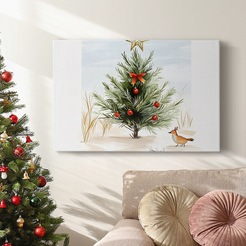 Christmas Holiday Arts - Toile tendue avec châssis, H 40 po x l 60 po