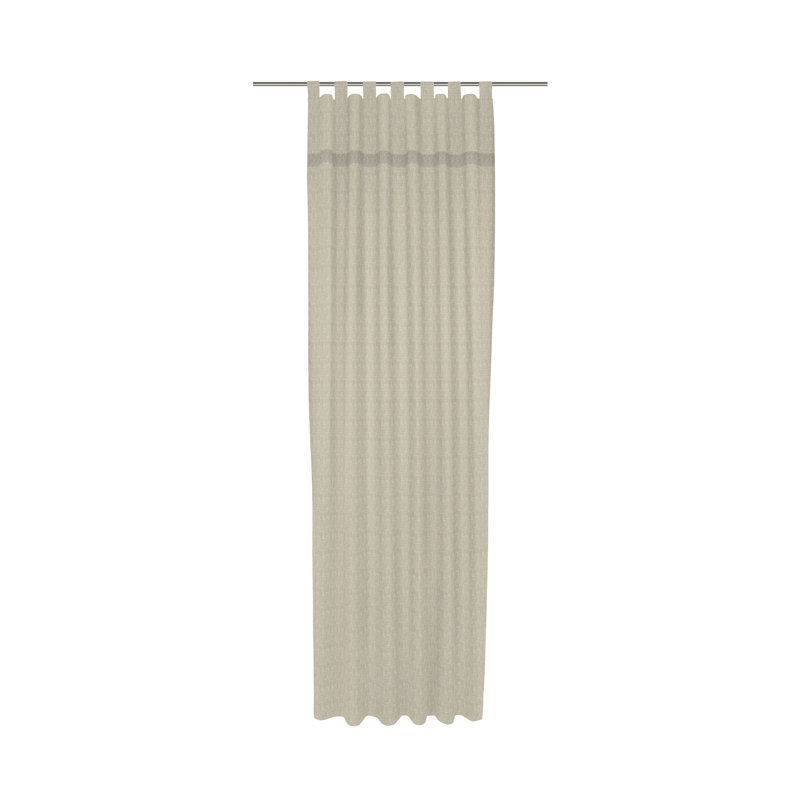 Wiessee Cotton Blend Room Darkening Curtain Single Panel, 150cm Width x 295cm Drop