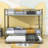 Twin Over Twin Metal Standard Bunk Bed With Twin Size Trundle-676351515