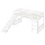 Lit mezzanine simple avec glissoire et échelle