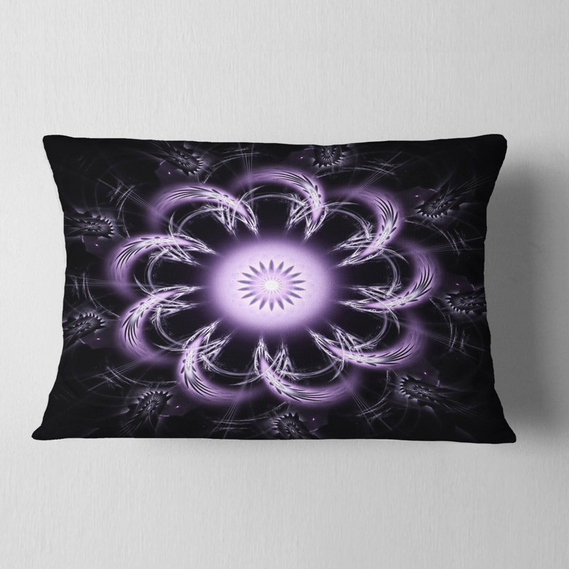 Coussin lombaire à fleur arrondie floral