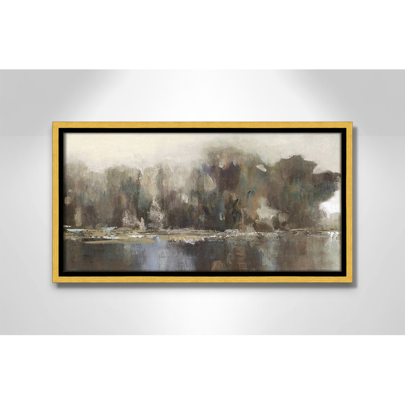«Daily Reflections II - Landscape Version Print» par Carol Robinson, H 9,5 po x l 17,5 po, Doré