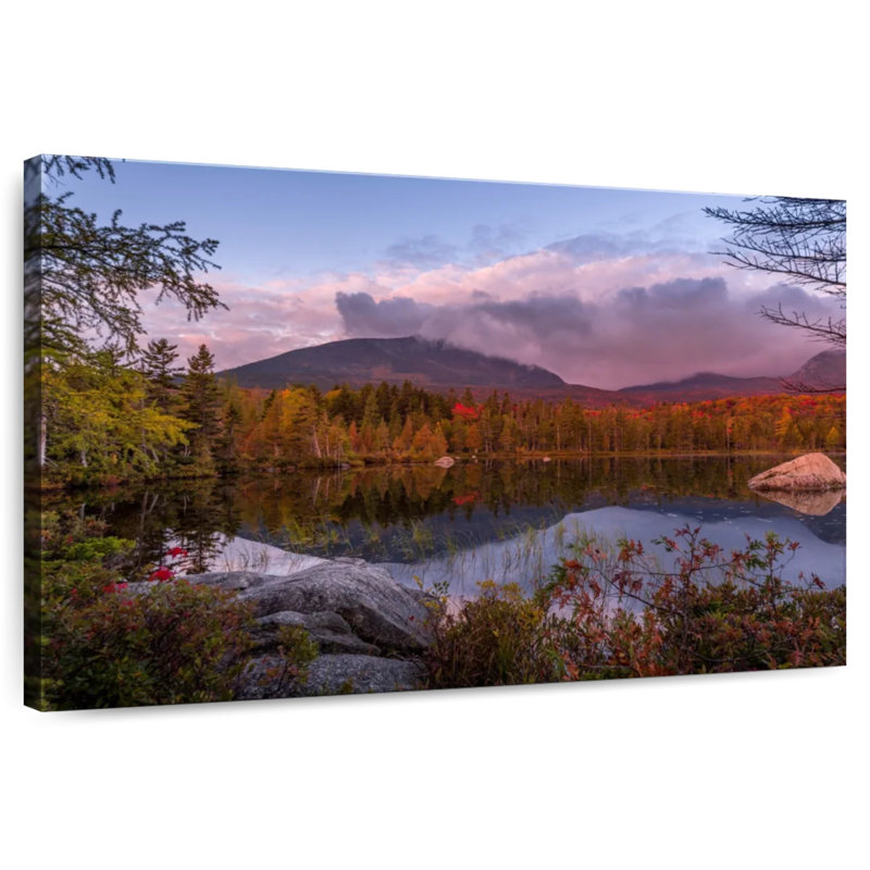 Alvord Millinocket Lake And Mountain, 24" H x 36" W