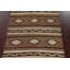 Tapis brun à motif géométrique Kilim