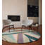Hand Tufted Area Rug in Pink/Green-724474336