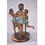 Statue de bronze en cuivre pour filles 3 dansant autour de l'eau pour décor de jardin extérieur, 35 po x 24 po x H 38 po