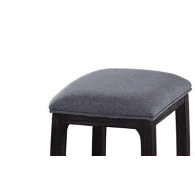 Fabric & Weathered Espresso Counter Height Stool