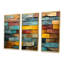 Boho Earth Element Stones Mosaic II - Boho mosaïque murale, art mural-626700544-626700547