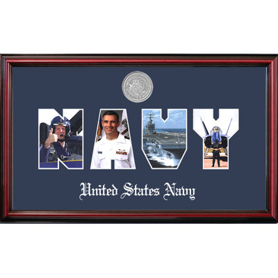 Navy Collage Photo Petite Picture Frame