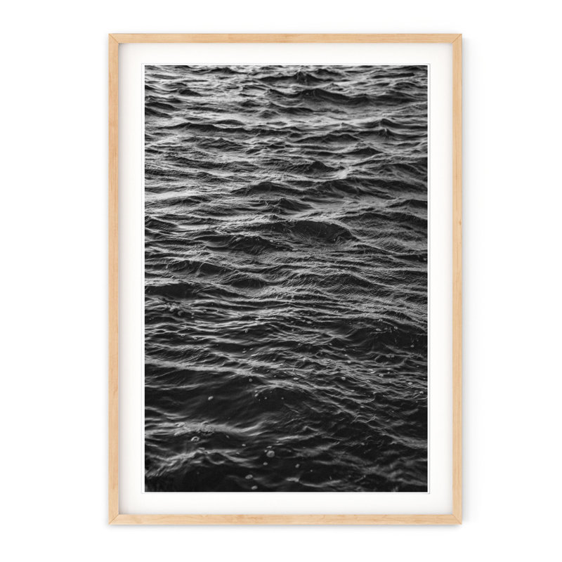 Mesmerizing Waves, 40" H x 28.5" W, Natural Framed