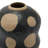 Bologna Round Stoneware Vase with Wax Relief Dots