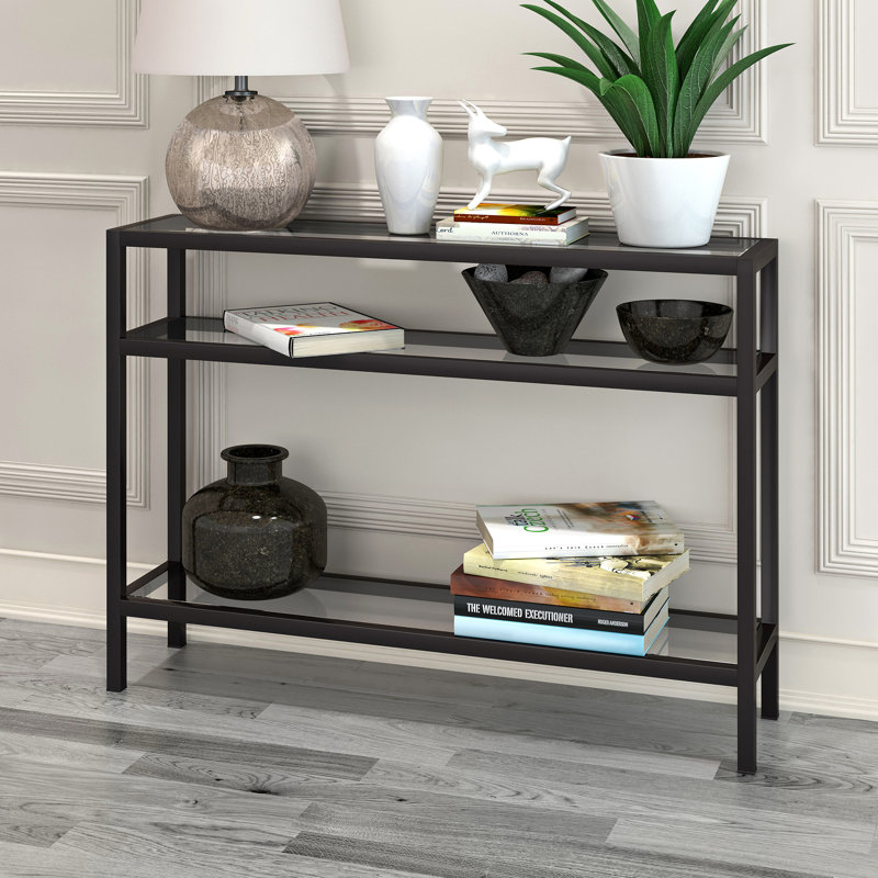 106.68Cm Console Table, Blackened Bronze