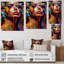 «Vibrant Creative Woman Portrait VII», impression sur toile-244434484-244434492