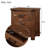 Reclaimed Wood Nightstand For Bedroom Use, 3 Drawer, Rustic Appeal Natural Pine Bedroom, 3