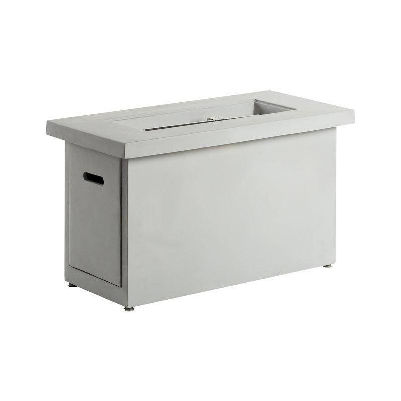 Rectangle Concrete Propane Fire Pit