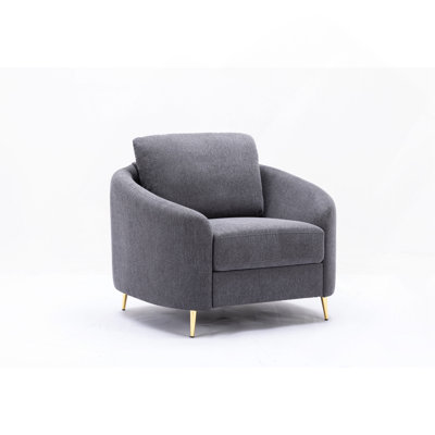 Chaise en lin gris