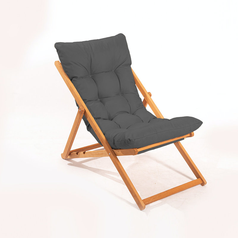 Phillippi Folding Deck Chair, Grey