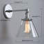 Applique murale rétro industrielle rétro 1 lumière en cône de verre pour salle de bain, cuisine, chambre, couloir-269302069-269302068