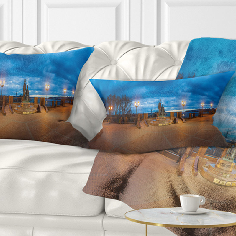 Coussin lombaire paysage imprimé Monument to Armouries