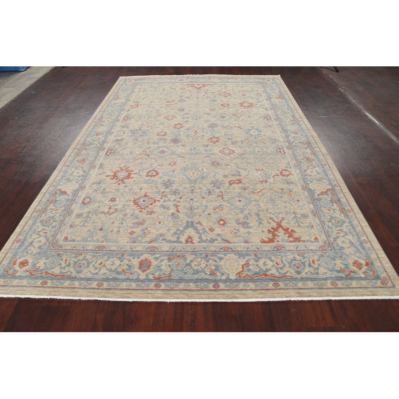 Tapis beige en laine